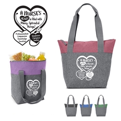 "A Nurses Heart is Filled with Many Splendid Things!" Adventure Lunch Cooler Tote   Nurses Theme, Cooler,  Lunch Tote cooler, Tote, Tote Cooler with logo, Personalized tote cooler, personalized, with logo, imprinted
