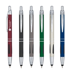 Aluminum Ball Pen With Stylus Aluminum Ball Pen With Stylus, Aluminum, Ball, Pen, Pens, Stylus, Metal, Ballpoint, Imprinted, Personalized, Promotional, with name on it, giveaway, black ink