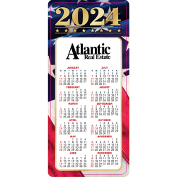 Americana 2024 E-Z 2 Stick Magnetic Calendar  2024, Mailable Calendar, Direct Mail Calendar, Customer Calendar Stick Up, Wall Calendar, Planner, The Positive Line, Business Calendar, Office Calendar, Business Gifts, Corporate Gifts, Sales and Marketing, Sales Meetings, Giveaways, Promotional Calendars