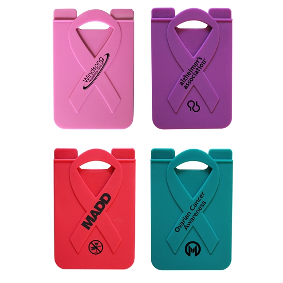 Awareness Ribbon Smart Phone Wallet | Custom Awareness Promotional Products | Care Promotions