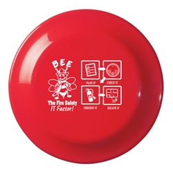BEE the Fire Safety IT Factor! Small Flyer Small Discus, Small, Flyer, Fire Safety, Fire Prevention, BEE the Fire Safety IT Factor!, Small, High, Flyer, Imprinted, Personalized, Promotional, with name on it, giveaway,