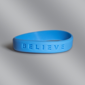 Believe Prostate Cancer Awareness Silicone Wristband Bracelet