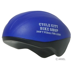 Bicycle Helmet Stress Reliever safety promotional items, bike safety month giveaways, bicycle safety awareness, safety incentives, safety reminders, community safety, police safety, traffic safety