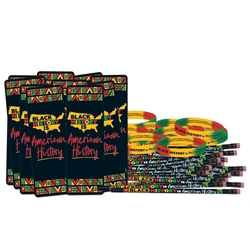 Black History Is American History 300-Piece Value Pack black history month Value pack, Black History Month Savings Pack, Black History Month theme decorations, promotional items, black history month giveaways,
