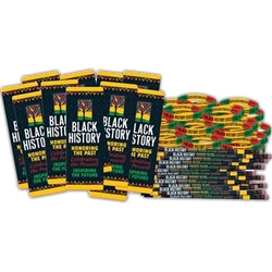 "Black History Month: Honoring The Past. Celebrating The Present, Inspiring the Future" 300-Piece Value Pack  black history month Value pack, Black History Month Savings Pack, Black History Month theme decorations, promotional items, black history month giveaways,