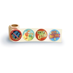Bully Free Zone Theme Assortment Sticker Roll bully free, safety promotional items, kids safety, anti-bullying, bullying prevention month, child safety, public safety, community affairs, community outreach, school safety, bullying awareness