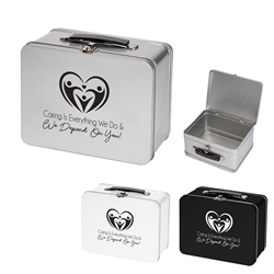 "Caring is Everything We Do & We Depend On You!" Throwback Tin Lunch Box Nurses, Week, Appreciation, Appreciation Day, Lunch Tin, Retro, Lunch Box, Imprinted, Personalized, Promotional, with name on it, Gift Idea, Giveaway, novelty pen, promotional pen, fidget spinner pen