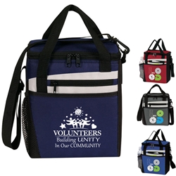 Volunteers: Building Unity In Our Community! Rocket 12 Pack Cooler  Volunteer theme lunch bag, Volunteer week Theme lunch bag, lunch cooler, Rocket, 12 Pack Cooler, Plus, Continental Marketing, Care Promotions, Lunch Bag, Insulated, Barrel, Travel, Employee, Nurses, Teachers, Volunteers, Healthcare, Staff Gifts