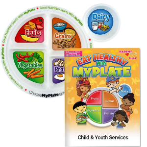 Child's Portion Meal Plate With Educational Activities Book
