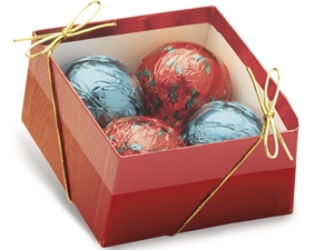 Chocolate Ornaments Red Gift Box