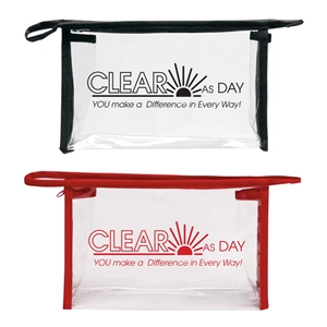 "Clear As Day You Make A Difference in Every Way!" Transparent Zip Pouch 