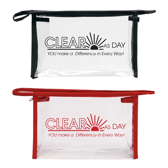 "Clear As Day You Make A Difference in Every Way!" Transparent Zip Pouch  - EAD105