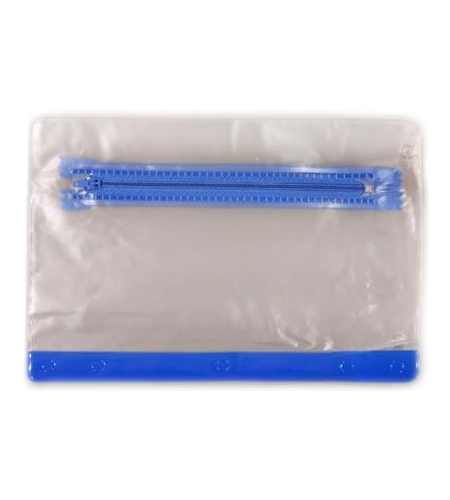 Clear Vinyl Pencil Pouch with Colored Trim - DSK092