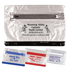 Clear Vinyl Pencil Pouch with Colored Trim pencil pouch, school supplies, promotional school supplies, back to school, school promotions, fire safety promotional items, promotional giveaways