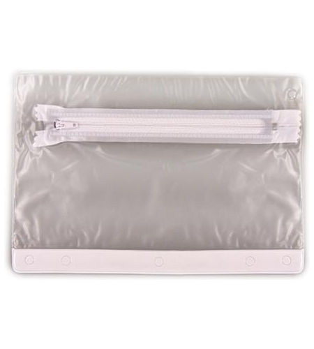Clear Vinyl Pencil Pouch with Colored Trim - DSK092