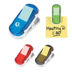 Clip With Sticky Flags Clip With Sticky Flags, Clip, with, Sticky, Flags, Imprinted, Personalized, Promotional, with name on it, giveaway, 