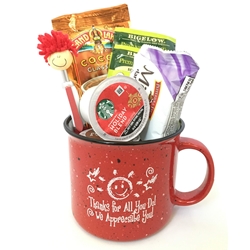 Coffee, Tea, A Treat & A Smile! Appreciation Campfire Mug Campfire Mug,  Recognition, Appreciation, Holiday, Appreciation, Gift Set, Team, Staff, Gifts, Appreciation, Care, Nurses, Volunteers, Team, Healthcare, Teachers, Staff, Housekeepers, Environmental Services, Incentives, Holiday Gift Ideas,  