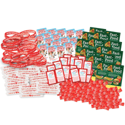 Community Heart-Health Care Kit  Heart Health, Health Fair Kit, Healthy Heart Pack, Nutrition, Fitness, Heart, Food, Pyramid, Exercise, Calories, Sodium, Eating Out, Counts, Trans-Fats, Fat, Calories, Eating, Habits, 
