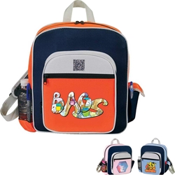 Contemporary Kids Backpack All Purpose, Contemporary, Kids, Starter, Pack, Sling, Backpack, Promotional, Imprinted, Polyester, Gift, Organizer 
