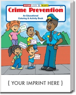 Crime Prevention Coloring & Activity Book | Promotional Coloring Books | Care Promotions