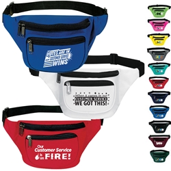 Customer Service Appreciation & Recognition 3- Zippered Fanny Pack  Customer Service Week Appreciation, Customer Service Appreciation, CSR Recognition, CSR Appreciation, Customer Service Theme Fanny Pack, Housekeepers, evs,promotional fanny pack, promotional waist pack, custom printed fanny pack, customized travel bag, custom logo fanny pack, promotional products