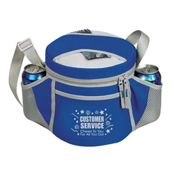 Customer Service: Cheers To You For All You Do! Design 6-Pack Sporty Barrel Cooler Lunch Cooler, Continental Marketing, Customer Service, Cheers To You For All You Do!, Care Promotions, 6-Pack Lunch Cooler, Lunch Bag, Insulated, Barrel, Travel, Sports, Employee, Nurses, Teachers