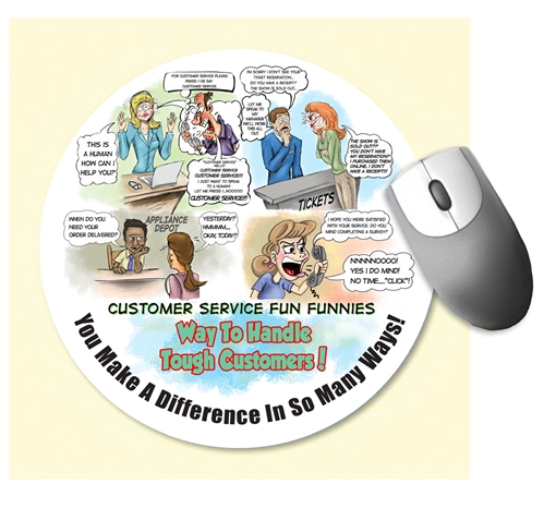 Customer Service Fun Funnies Mouse Pad 