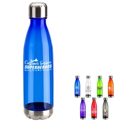"Customer Service: Superheroes Answering The Call, We Thank You All!" 25 oz Tritan Bottle with Stainless Base and Cap   25 oz bottle, Customer Service, Team, Staff, CSRs, CSR, Week, Theme, water, bottle, Care Promotions, 