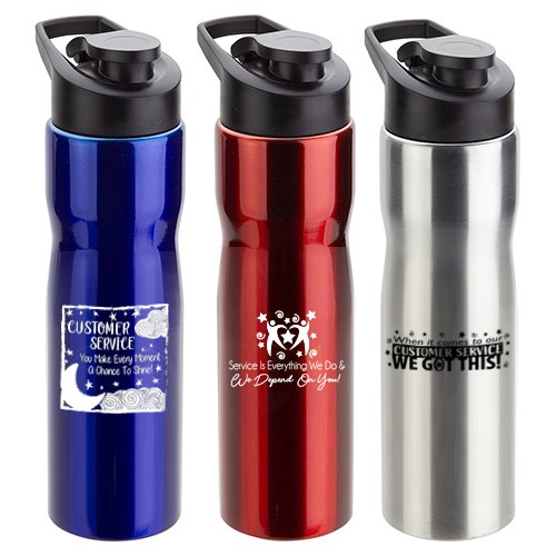 Customer Service Theme 25 oz. Stainless Steel Bottle   - CSW137
