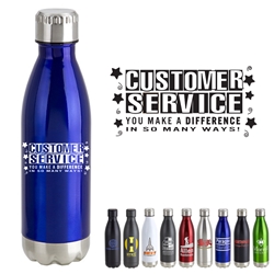 Customer Service You Make a Difference in So Many Ways Stainless Steel Bottle | Employee Appreciation Gifts | Care Promotions