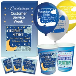 "Customer Service: You Make Every Moment A Chance to Shine!" Celebration Party Pack  Customer Service, CSR, CSRs, theme, Appreciation decoration pack,  Customer Service Appreciation theme Party Pack, Customer Service, Celebration Pack, CSR Week, Celebration Pack, 