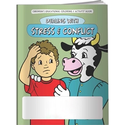 Dealing with Stress and Conflict Coloring Book Dealing with Stress and Conflict Coloring Book, BetterLifeLine, BetterLife, Education, Educational, information, Informational, Wellness, Guide, Brochure, Paper, Low-cost, Low-Price, Cheap, Instruction, Instructional, Booklet, Small, Reference, Interactive, Learn, Learning, Read, Reading, Health, Well-Being, Living, Awareness, ColoringBook, ActivityBook, Activity, Crayon, Maze, Word, Search, Scramble, Entertain, Educate, Activities, Schools, Lessons, Kid, Child, Children, Story, Storyline, Stories, Mental, Mind, Instability, Stability, Depression, Memory, Therapy, Therapist, Psychology, Psych, Psychiatrist, Psychologist, Stress, Brain,Imprinted, Personalized, Promotional, with name on it, Giveaway, 
