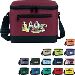 Deluxe 6-Pack Cooler Lunch Cooler, Continental Marketing, Care Promotions, Deluxe, 6-Pack Lunch Cooler, Lunch Bag, Insulated, Barrel, Travel, Employee, Nurses, Teachers, Staff Gifts