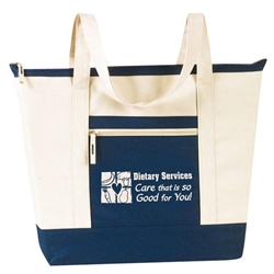 Dietary Services: Care That Is So Good For You! Stock Design Jumbo Zip Tote  All Purpose, Jumbo, Zip, Polyester, dietary services, food services, food service, school, staff, team, recognition, healthcare, Promotional Events, Trade Show Bags, Health Fair, Imprinted, Tote, Reusable, Recognition, Travel 