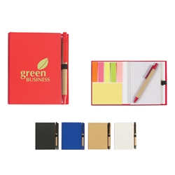 Eco-Inspired Notebook With Pen Eco-Inspired Notebook With Pen, Eco-Inspired, Eco Friendly, Notebook, with, Pen, Imprinted, Personalized, Promotional, with name on it, giveaway, 