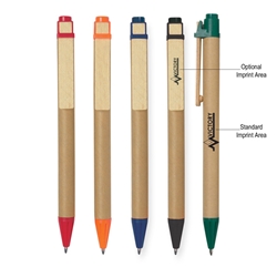 Eco-Inspired Pen Eco-Inspired Pen, Ballpoint Pen, Eco-friendly, Pen, Green, Imprinted, Personalized, Promotional, with name on it, giveaway, black ink