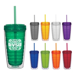 Econo 16 Oz. Double Wall Tumbler With Lid And Straw Econo 16 Oz. Double Wall Tumbler With Lid And Straw, Economy, 16 oz., Double Wall, Tumbler, Mug Travel, Acrylic, Translucent, with, Straw, Imprinted, Personalized, Promotional, with name on it, Gift Idea, Giveaway,