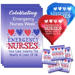 "Emergency Nurses: Your Care Warms the Hearts & Lives of All" Celebration Party Pack   Emergency Nurses theme decoration pack,  Nurses theme Party Pack, Nurses Celebration Pack, Nurses Appreciation, Week, Nurses theme Celebration Pack