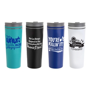 Employee Recognition & Appreciation Commuter 17 oz Double Wall Polypropylene Tumbler with Flip Top Closure 