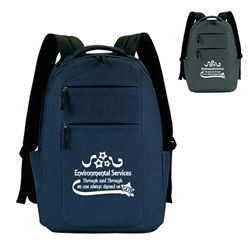 "Environmental Services: Through & Through We Can Always Depend On You" Premium Laptop Backpack    Environmental Services, EVS theme Backpack, housekeeping week theme Backpack,  EVS week Appreciation, theme, Laptop Backpack, NA Appreciation backpack, tec holder backpack, professional backpack, corporate backpack gifts, Backpack, Imprinted, Travel, Custom, Personalized, Bag 