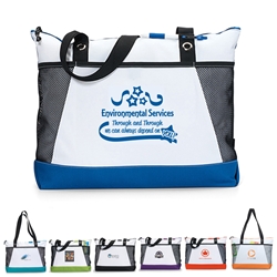 "Environmental Services: Through & Through We Can Always Depend on You" Venture Business Tote  Environmental Services, theme, tote, EVS Appreciation Theme Tote, Housekeeping, Theme Bag, Nurses tote with Water Bottle Holder, Pocket, Basic, Low Price, Promotional, Imprinted, with name on it, logo, custom bag 