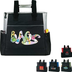 Event Zip Tote All Purpose, Event, Polyester, Promotional Events, Trade Show Bags, Health Fair, Imprinted, Tote, Reusable, Recognition, Travel 
