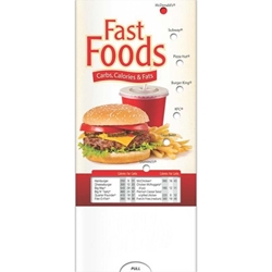 Fast Food: Carbs, Calories, and Fat Pocket Slider BetterLifeLine, BetterLife, Education, Educational, information, Informational, Wellness, Guide, Brochure, Paper, Low-cost, Low-Price, Cheap, Instruction, Instructional, Booklet, Small, Reference, Interactive, Learn, Learning, Read, Reading, Health, Well-Being, Living, Awareness, PocketSlider, Slide, Chart, Dial, Bullet Point, Wheel, Pull-Down, SlideGuide, Food, Nutrition, Diet, Eating, Body, Snack, Meal, Eat, Sugar, Fat, Calories, Carbs, Carbohydrate, Weight, Obesity, The Positive Line, Positive Promotions, Fast Food