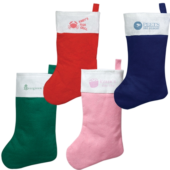 Felt Holiday Stocking | Corporate Holiday Gifts | Care Promotions