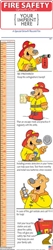 Fire Safety Childrens Growth Chart | Care Promotions