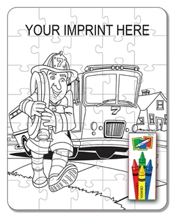 Fire Safety Coloring Puzzle Set | Care Promotions