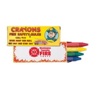 Fire Safety Crayons 4 Pack