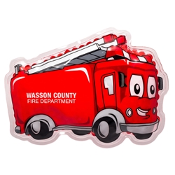 Fire Truck Hot/Cold Pack fire safety promotional items, fire department promotional item, fire prevention promotional items, fire prevention week giveaways, fire truck hot cold pack, promotional hot cold packs