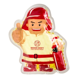 Custom Printed Firefighter Hot Cold Pack | Care Promotions