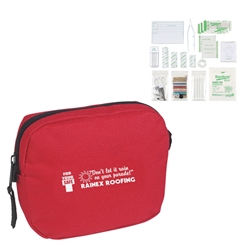 First Aid Kit First Aid Kit, First, Aid, Kit, Pouch, Zipper, Imprinted, Personalized, Promotional, with name on it, giveaway, 